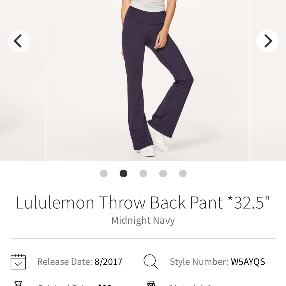 Lululemon throw back pants